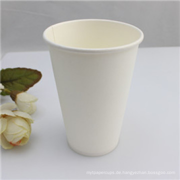 Weiße Farbe Kundenspezifische bedruckte Einweg-Papiergetränk-Cups